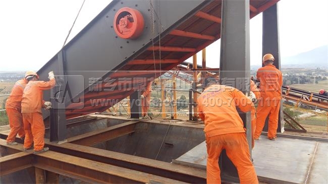 振動篩安裝現場