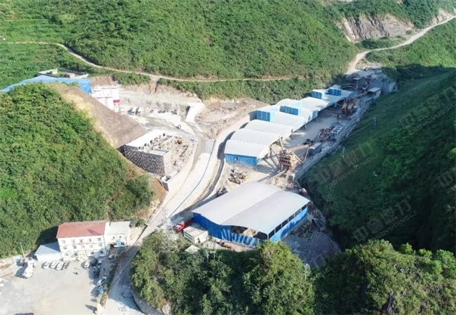 寶巖建材制砂生產線航拍