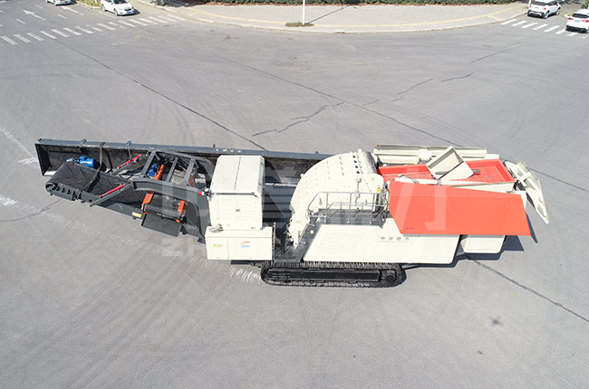 時產800-1000噸左右鵝卵石移動式破碎站配置及報價 時產800-1000噸左右鵝卵石移動式破碎站配置及報價